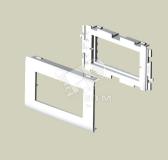 Адаптер 4 мод. Mosaic*45 белосн. белый 65 ПК+АБС - артикул 93613-42
