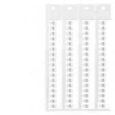 PLATES HORIZONTEL.: MP PACK WITH 136 PLATES 2 CARDS PER 68 PLATES INSCRIPTION 2MM SIZE. 5X7MM, - артикул 8WA8348-2AB