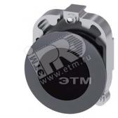 3SU1060-0JA10-0AA0 АКТУАТОР КНОПКИ, 30MM, КРУГЛ., МЕТАЛЛ МАТОВЫЙ, КНОПКА ЧЁРНАЯ, ПЛОСКОЕ ФРОНТАЛЬНОЕ - артикул 3SU1060-0JA10-0AA0
