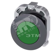 3SU1060-0JA40-0AA0 АКТУАТОР КНОПКИ, 30MM, КРУГЛ., МЕТАЛЛ МАТОВЫЙ, КНОПКА ЗЕЛЁНАЯ, ПЛОСКОЕ ФРОНТАЛЬНО - артикул 3SU1060-0JA40-0AA0