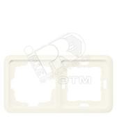 DELTA PROFIL СЕРЫЙ ЖЕМЧУГ РАМКА 2-МЕСТНАЯ  1 ВЫРЕЗ.48Х48  151X80MM - артикул 5TG1863
