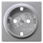 5UH1083 DELTA I-SYSTEM, АЛЮМИНЕВЫЙ МЕТАЛЛИК РОЗЕТКА SCHUKO С КРЫШКОЙ 55X55MM - артикул 5UH1083