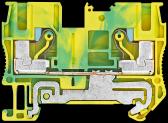 PE-TERMINAL BLOCK IPO-TECHNOLOGY, 6MM2 BREITE 8,2 MM, YELLOW-GREEN 2 CLAMPING POINTS - артикул 8WH6000-0CH07