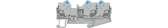 FEED-THROUGH TERMINAL WITH QUICK CONNECTION, 3 CONNECT. POINTS, SECTION: 0.5 - 2.5 MM2, WIDTH: 6.2 M - артикул 8WH3003-0AF01