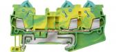 PE TERMINAL WITH QUICK CONNECTION, 3 CONNECT. POINTS, SECTION: 0.25 - 1.5 MM2, WIDTH:5.2MM, COLOR: G - артикул 8WH3003-0CE07