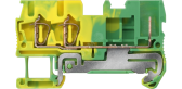 HYBRID FEED-THROUGH TERMINAL, 3 CONNECT. POINTS, 1X PLUG AND 2X SPRING, SECTION: 0.08 - 2.5 MM2, WIDTH: 5.2 MM, COLOR:GREEN-YEL - артикул 8WH5103-3LF07