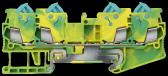 PE TERMINAL WITH QUICK CONNECTION, 4 CONNECT. POINTS, SECTION: 0.25 - 1.5 MM2, WIDTH:5.2 MM, COLOR: - артикул 8WH3004-0CE07