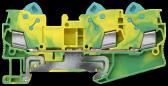 PE TERMINAL WITH QUICK CONNECTION, 3 CONNECT. POINTS, SECTION: 0.5 - 2.5 MM2, WIDTH:6.2 MM, COLOR: GREEN-YEL - артикул 8WH3003-0CF07