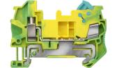 HYBRID PE TERMINAL WITH QUICK AND SCREW CONNECTION, SECTION: 0.25 - 1.5 MM2, WIDTH:5.2 MM, COLOR: GREEN-YEL (8WH3100-3DE07) - артикул 8WH3100-3DE07