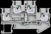 TWO TIER TERMINALS TERMINAL SIZE 2,5 MM2 WIDTH 5,2 MM COLOUR GREY CLAMPING POINTS 4 EQUIPOTENTIAL BONDING 1 (8WH6025-0AF00) - артикул 8WH6025-0AF00
