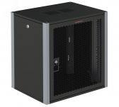 Шкаф телекоммуникационный настенный 19‘ 9U дверь перфорированная IP20, 600x450x450mm(ШхГхВ) цвет черный(RAL 9004/RAL7000) (WP 6409.930 (7982s)) - артикул WP 6409.930 (7982s)