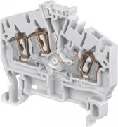 Клемма пружинная D2.5/5.I 3L 3 2.5мм.кв серая - артикул 1SNA399068R1700