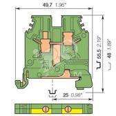 Клемма винтовая D4/6.P 4мм.кв. - артикул 1SNA165809R0100