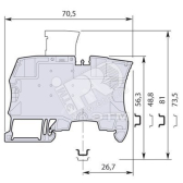 ZS4-SP-R1 Клемма винтовая 4мм.кв. с разъединителем - артикул 1SNK506313R0000