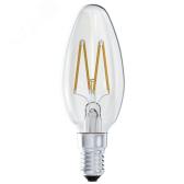 LED 4вт Е14,B35,белый,свеча,прозр.СДФ-4-3 Лисма - артикул 