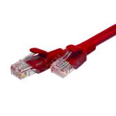 UTP 5e 4x2 26AWG (7x0.16mm) Cu LSZH красный 3м - артикул 10-0154
