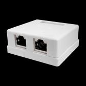 Компьютерная розетка 8P8C (RJ-45), FTP, Cat.5e, 2 порта (10-0308) - артикул 10-0308