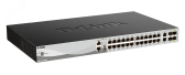 Коммутатор управляемый L3 24 порта 10/100/1000 Мб/с, 4хSFP+ DGS-3130-30TS/B1A - артикул DGS-3130-30TS/B1A