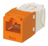 Модуль CJ688TGOR  Mini-Com RJ45 TX6 PLUS, UTP Т568A/B Enhanced (оранжевый) (CJ688TGOR) - артикул CJ688TGOR
