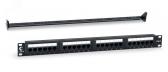 Патч-панель PL-24-Cat.6-Dual IDC 19‘ (1U), 24 порта RJ-45, категория 6, Dual IDC, с задним кабельным организатором (PL-24-Cat.6-Dual) - артикул PL-24-Cat.6-Dual