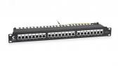 Патч-панель PL-24-Cat.6-SH-Dual IDC 19‘ (1U), 24 порта RJ-45, категория 6, полностью экранированная, с задним кабельным организатором (PL-24-Cat.6-SH-Dual) - артикул PL-24-Cat.6-SH-Dual