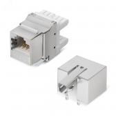 Вставка Keystone Jack RJ-45(8P8C), 180 градусов, категория 5e, экранированная, Dual IDC (110&Krone type) (KJ-RJ45-Cat.5e-SH-180) - артикул KJ-RJ45-Cat.5e-SH-180