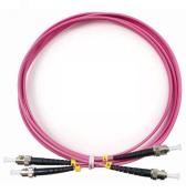 Шнур оптический duplex 1м ST-ST 50/125 mm OM4 LSZH FOP-50-OM4-ST-ST-1m (FOP-50-OM4-ST-ST-1m) - артикул FOP-50-OM4-ST-ST-1m