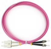 Шнур оптический duplex 2м SC-ST 50/125 mm OM4 LSZH FOP-50-OM4-SC-ST-2m (FOP-50-OM4-SC-ST-2m) - артикул FOP-50-OM4-SC-ST-2m