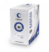 Витая пара U/UTP Cat 5e 4 пары 24 AWG solid LSZH нг(А)-HF серый 305м - Cabeus, артикул 9776c