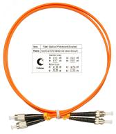 Шнур оптический duplex 1м FC-ST 62,5/125 mm  LSZH FOP-62-FC-ST-1m (FOP-62-FC-ST-1m) - артикул FOP-62-FC-ST-1m