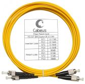 Шнур оптический duplex 3м FC-ST 9/125 sm  LSZH FOP(d)-9-FC-ST-3m (FOP(d)-9-FC-ST-3m) - артикул FOP(d)-9-FC-ST-3m