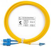 Шнур оптический duplex 3м LC-SC 9/125 sm  LSZH FOP(d)-9-LC-SC-3m (FOP(d)-9-LC-SC-3m) - артикул FOP(d)-9-LC-SC-3m