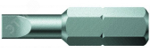 Бита шлицевая 800/1 Z SL вязкая твердость хвостовик 1/4 C 6.3 0.8X5.5X39 мм - артикул WE-056025