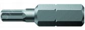 Бита под внутренний шестигранник 840/1 Z Hex-Plus BO с отверстием под штифт вязкая твердость хвостовик 1/4 C 6.3 3X25 мм - артикул WE-056343