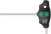 Отвёртка шестигранная 454 Hex-Plus HFс Т-образной рукояткой с функцией фиксации крепежа 4X100 мм с дополнительным коротким рабочим концом - артикул WE-023338