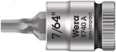 Головка торцевая 8740 A Hex-Plus Zyklop со вставкой под внутренний шестигранник DR 1/4 7/64X28 мм - артикул WE-003382