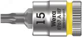 Головка торцевая 8767 A HF TORX Zyklop со вставкой DR 1/4 с функцией фиксации крепежа TX 15X28 мм - артикул WE-003363