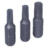 Набор вставок (бит) 1/4', TORX, Т20, Т25, Т30, 3 предмета - артикул 1003TQ01
