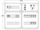 Щит управления электрообогревом DEVIbox HS 6x2700 D330 (в комплекте с терморегулятором и датчиком температуры) (DBS126) - артикул DBS126