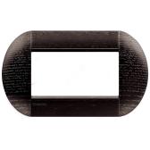 LivingLight Рамка овальная 4 поста Темный дуб (LNB4804LRW) - артикул LNB4804LRW