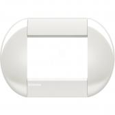 LivingLight Рамка овальная 3 поста Белый - артикул LNB4803BI