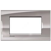 LivingLight Рамка прямоугольная 4 поста Никель - артикул LNA4804NS