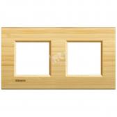 LivingLight Рамка прямоугольная 2 поста Бамбук (LNA4802M2LBA) - артикул LNA4802M2LBA