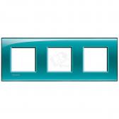 LivingLight Рамка прямоугольная 3 поста Зеленый (LNA4802M3VD) - артикул LNA4802M3VD