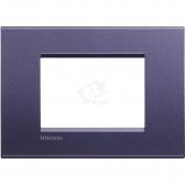 LivingLight Рамка прямоугольная 3 поста Синий шелк (LNA4803CB) - артикул LNA4803CB