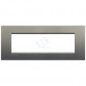 LivingLight Рамка прямоугольная 7 постов Серый шелк (LNA4807AE) - артикул LNA4807AE