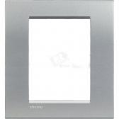 LivingLight Рамка прямоугольная 3+3 модуля Алюминий (LNA4826TE) - артикул LNA4826TE