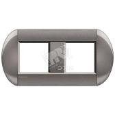 LivingLight Рамка овальная 2 поста Коралловый (LNB4802M2TG) - артикул LNB4802M2TG