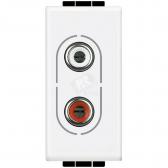 LivingLight Разъем Аудио 2хRCA белый (N4281) - артикул N4281