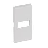 LivingLight Клавиша Axial с 1 отверстием для вставки символа 1 модуль белый (N4916T) - артикул N4916T